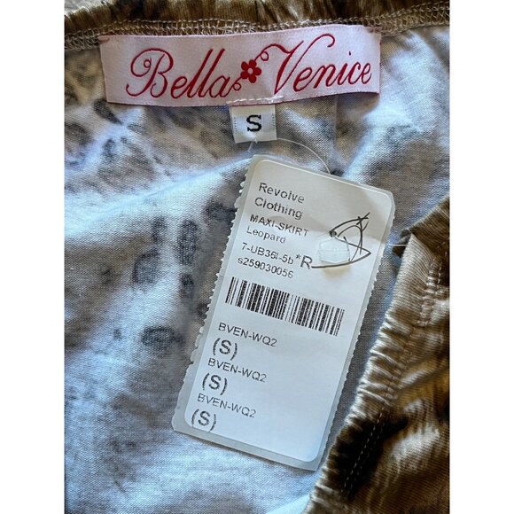 Bella Venice The Maxi Skirt in Leopard Small New Womens Animal Print - Picture 9 of 15